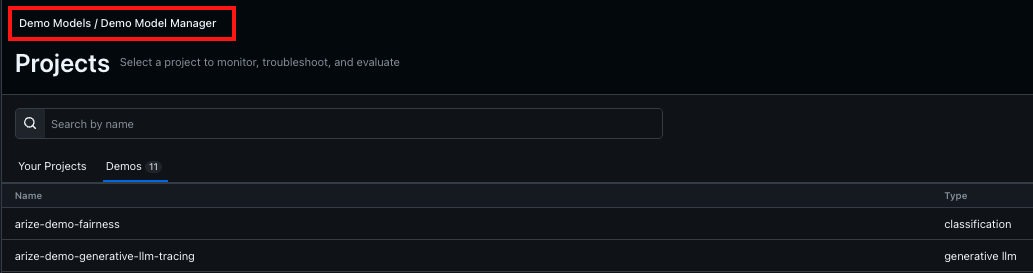 Arize UI Path